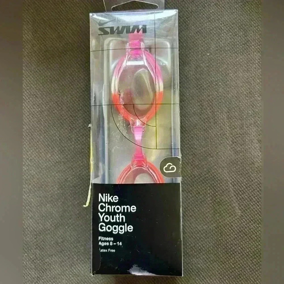 Nike Chrome Youth Googles, ages 8-14, pink orange - Picture 1 of 3
